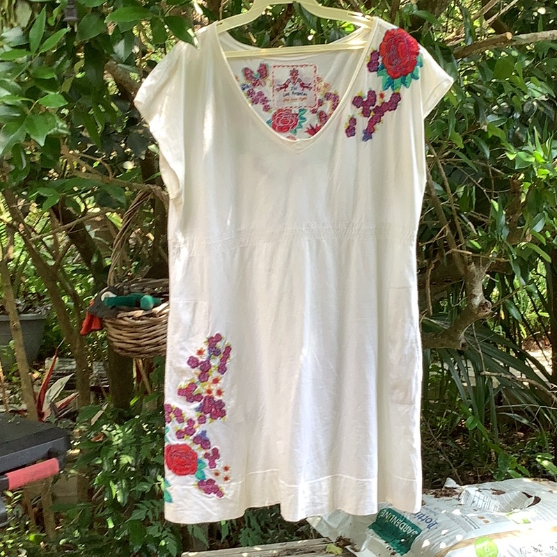 Johnny Was Floral Embroidered Tunic Top/Dress (Mini)